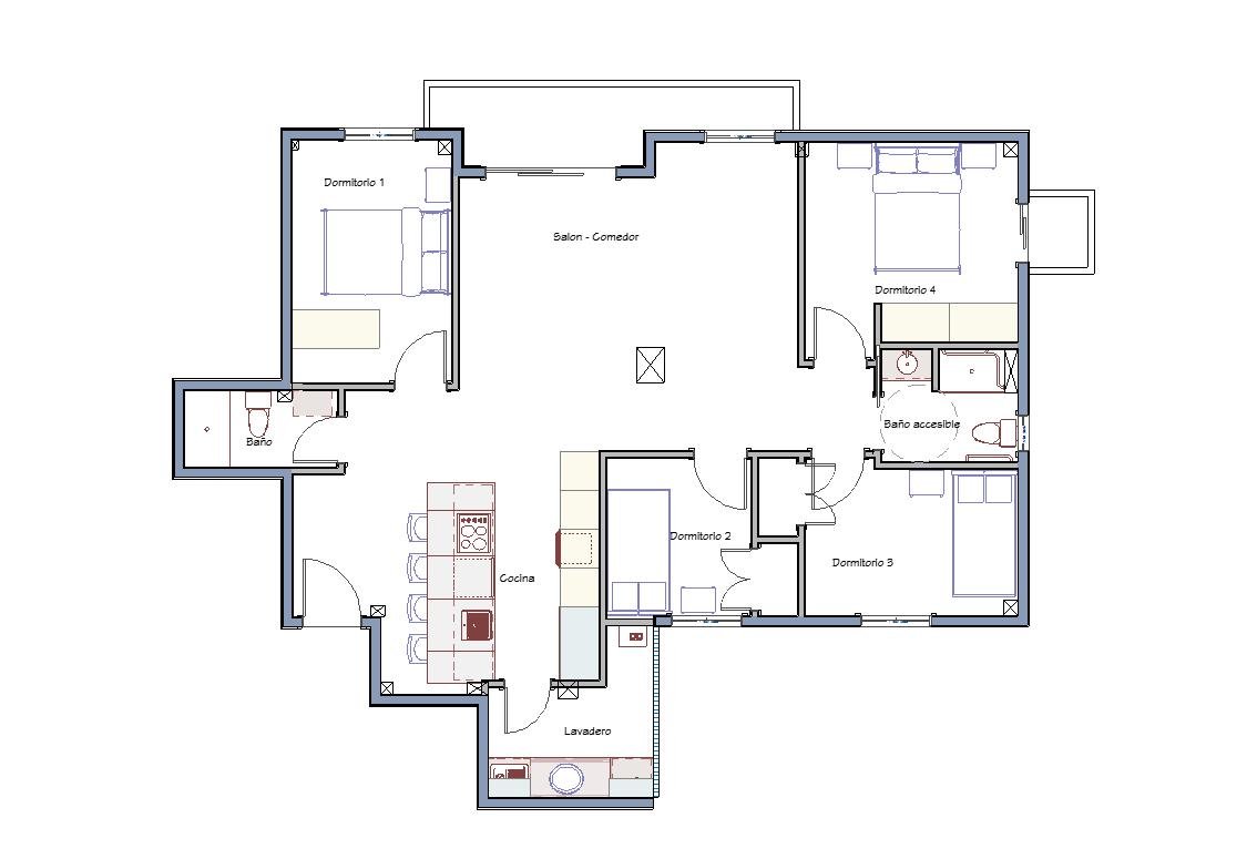 Los planos 2D viviendas son esenciales antes de cualquier reforma, ya que permiten entender la distribución actual y planificar cambios con precisión.
